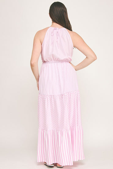 The Venice Stripe Plus Size Maxi Dress