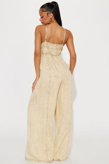 The Serena Mineral wash Jumpsuit