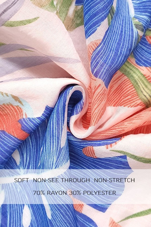 The Cali Palm Print Woven Maxi Dress