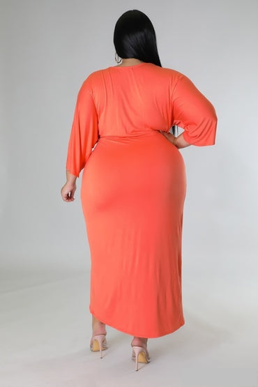 The Claire Plus Size Midi Dress
