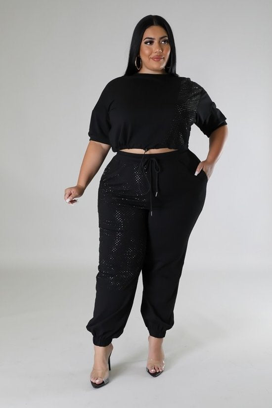 The It’s a Vibe Plus Size Pants Set