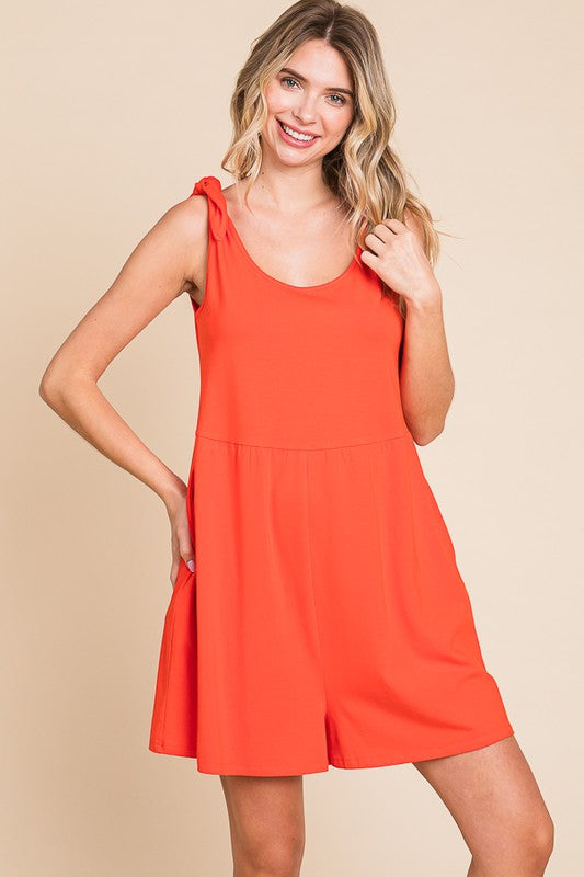 The Brooke Knot Baggy Romper