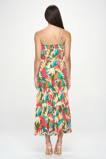 The Palm Print Maxi Dress