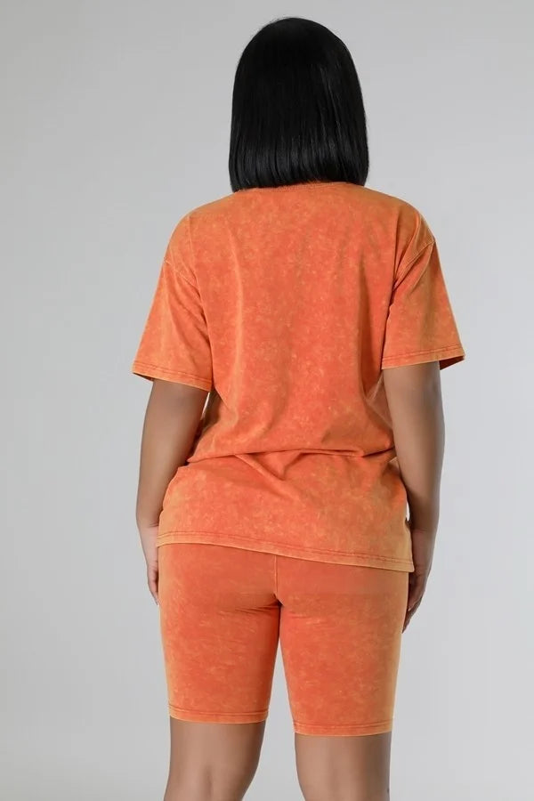 The Tammy Biker Short Set