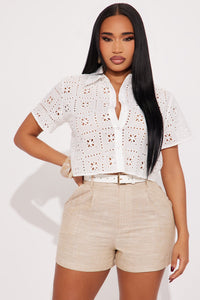 The Janae Eyelet Shirt