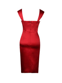 The Rose Satin Corset Dress