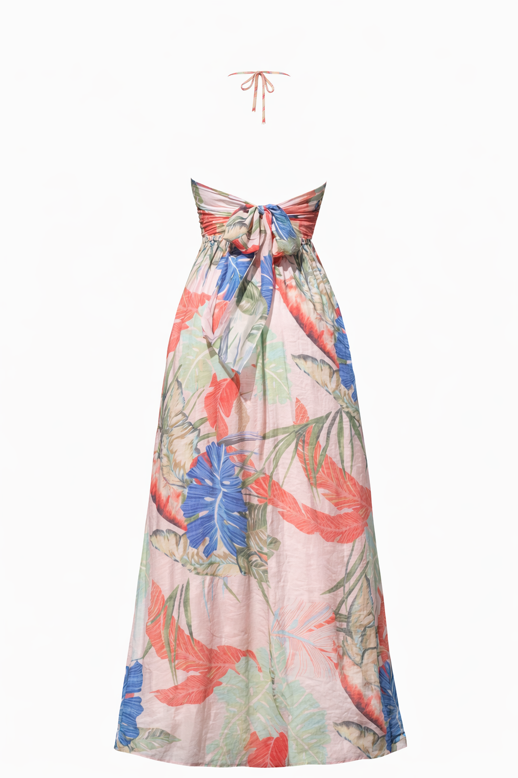 The Cali Palm Print Woven Maxi Dress