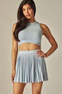 The Varsity Stripes Pleated Mini Skirt
