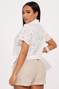 The Janae Eyelet Shirt