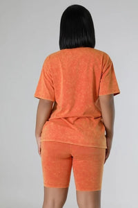 The Tammy Biker Short Set